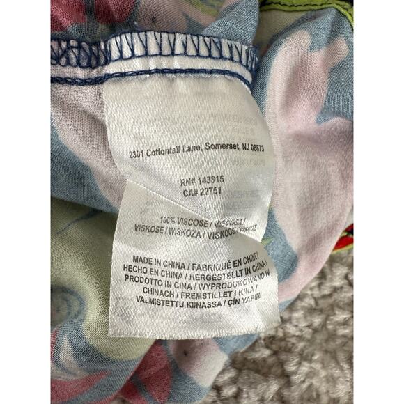 NFL Team Apparel Sz XL Patriots Tropical Flamingo Print Hawaiian Button Shirt Fo - Picture 8 of 10